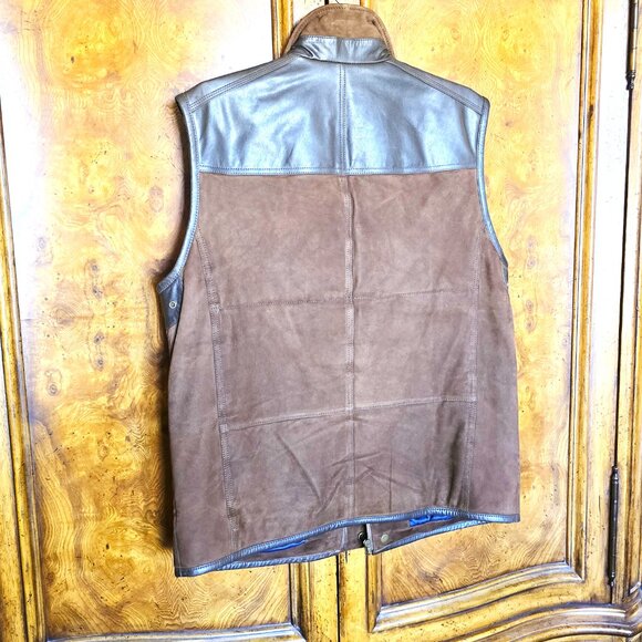 (NWOT) CREMIEUX (M) Brown Suede Vest - Picture 2 of 8